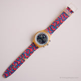 Vintage 1993 Swatch SCK100 comodín reloj | Coleccionable Swatch Chrono