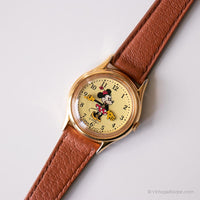 Vintage Gold-Ton Lorus Disney Uhr | Minnie Mouse Uhr für Damen