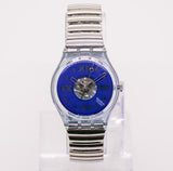 1990 Saphire Shade GN110 Swatch ساعة جنت مع حزام قابل للتعديل