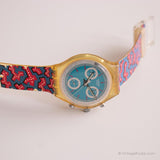 Vintage 1993 Swatch SCK100 WILD CARD Watch | Collectible Swatch Chrono