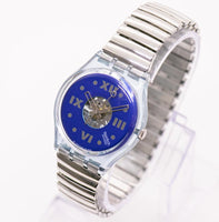 1990 Saphire Shade Gn110 Swatch Gent orologio con cinturino regolabile