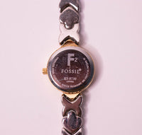 Vintage classique Fossil F2 montre pour les femmes avec un bracelet réglable