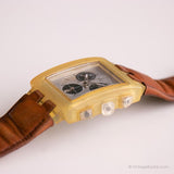 Vintage 2002 Swatch Suek400 Whitesunday montre | Swatch Chrono carré