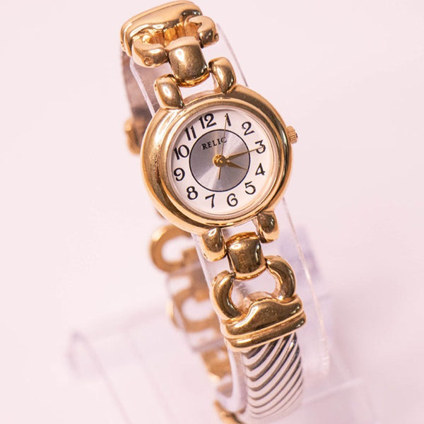 Tono d'oro vintage Relic Abito orologio | Relic Occasione indossare orologio per lei