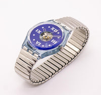 1990 Saphire Shade Gn110 Swatch Gent orologio con cinturino regolabile