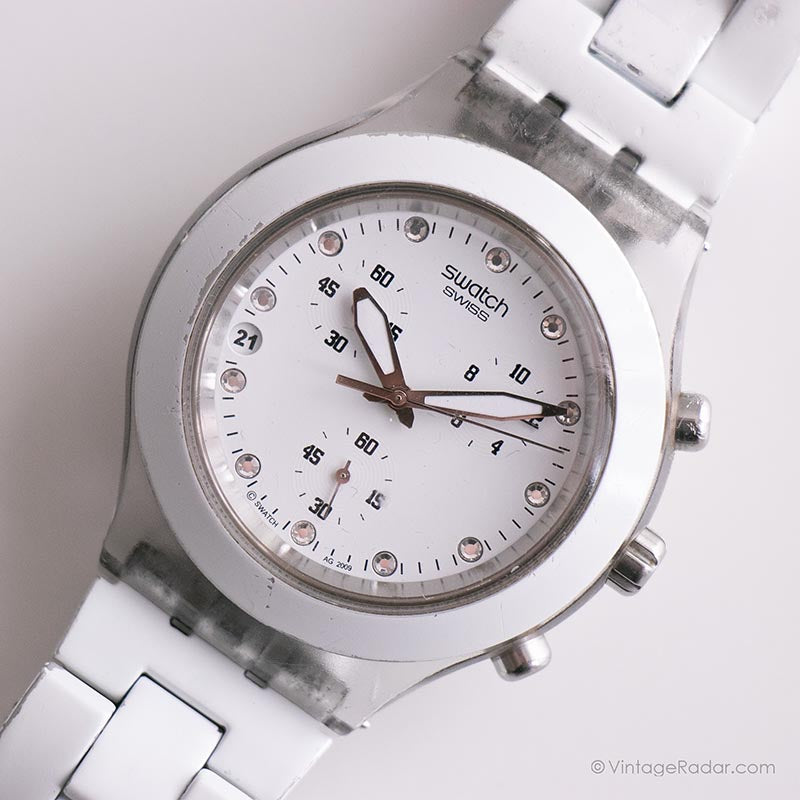 2009 Swatch SVCK4045AG FULL-BLOODED WHITE Watch | Vintage White