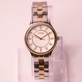 Silver-tone Fossil Women's Quartz Watch | Vintage Fossil Watch for Her