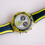 Vintage 1996 Swatch SBK112 FLUOSITE Watch | RARE Swatch Aquachrono