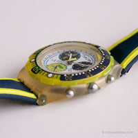 Vintage 1996 Swatch SBK112 FLUOSITE Watch | RARE Swatch Aquachrono