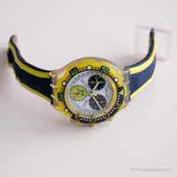 Vintage 1996 Swatch SBK112 Fluot Uhr | SELTEN Swatch Aquachrono