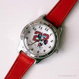 Antiguo Mickey Mouse Seiko reloj | Tono plateado Disney reloj