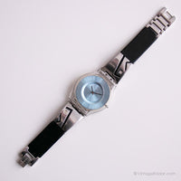 2001 Swatch SFK130 Silver Meshstream Blue | RARO Swatch Skin Guadare