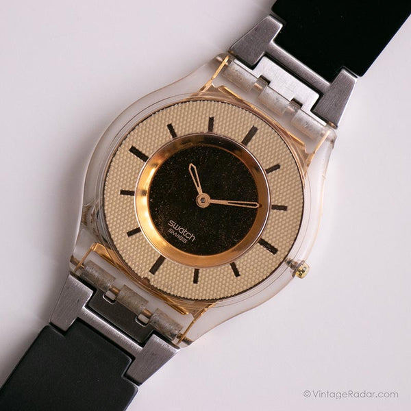 2001 Swatch SFK155 THINE Watch Vintage Gold tone Swatch Skin 2001-swatch-sfk155-thine-watch-vintage-gold-tone-swatch-skin