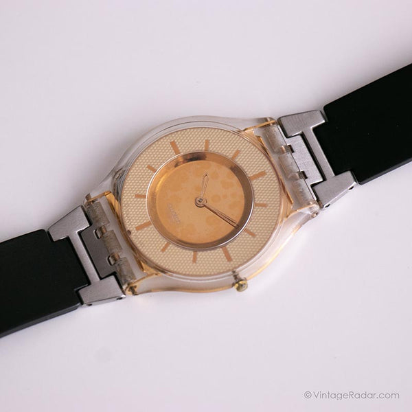 2001 Swatch SFK155 THINE Watch Vintage Gold tone Swatch Skin 2001-swatch-sfk155-thine-watch-vintage-gold-tone-swatch-skin