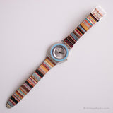Vintage 2001 Swatch SFK140 Mille Line montre | Coloré Swatch Skin
