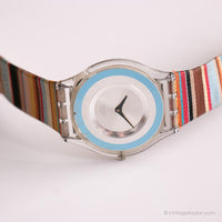 Vintage 2001 Swatch SFK140 Mille Line montre | Coloré Swatch Skin