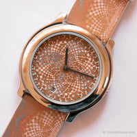 Vintage Mandala Life di Adec Watch | Orologio in quarzo tono d'argento da Citizen