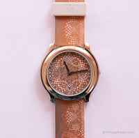 Vida de mandala vintage de Adec reloj | Cuarzo de tono plateado reloj por Citizen