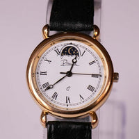 Vintage Piranha Moon Phase Watch | Gold-tone Classic Moonphase Watch