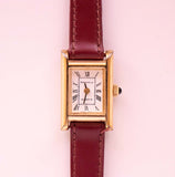 Ton d'or Caravelle Bulova aux femmes montre | Ancien Bulova Quartz montre