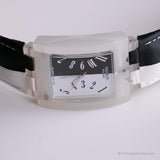 2002 Swatch sufk104 في كل مكان ساعة | أبيض وأسود خمر Swatch