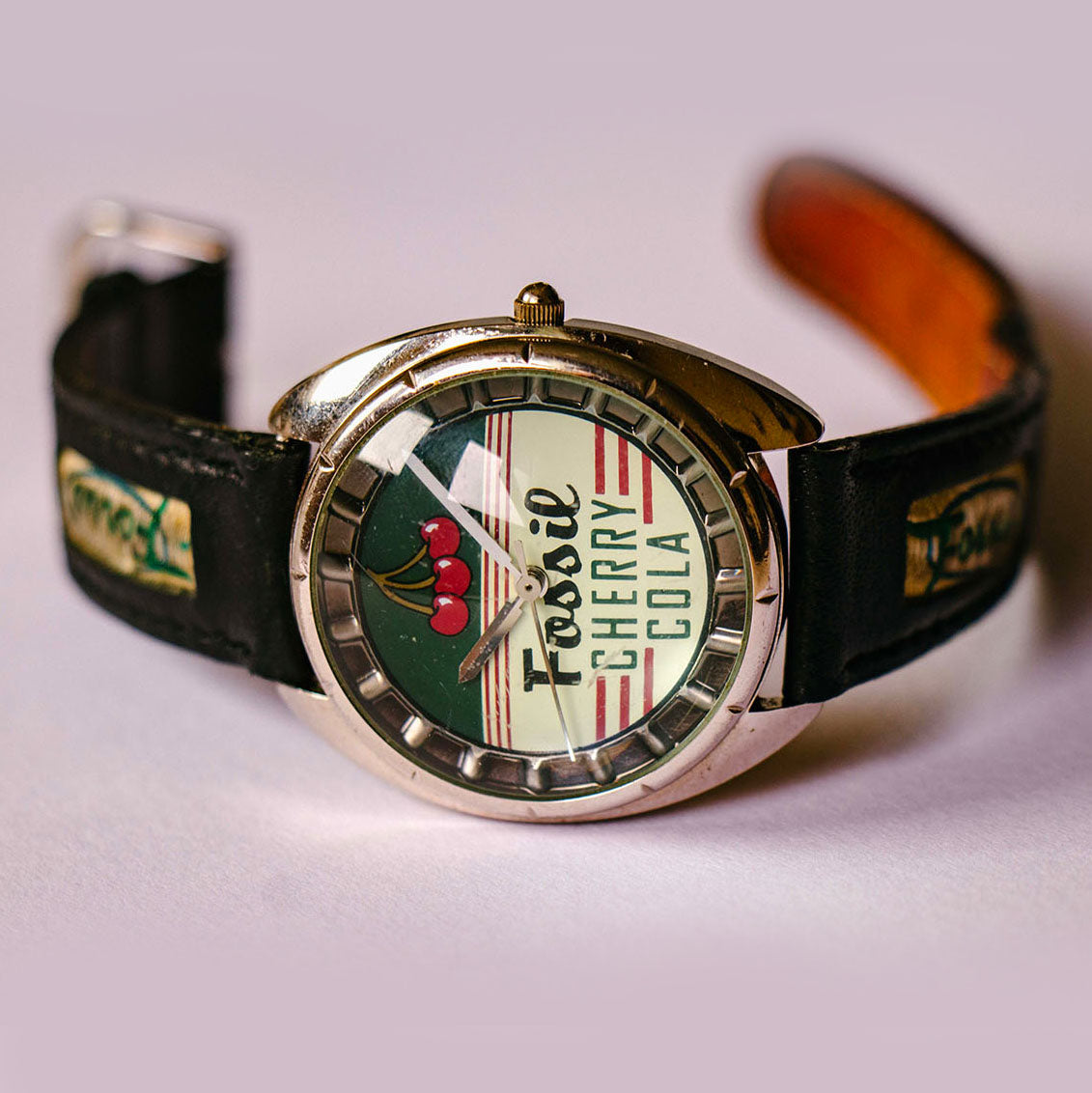 RARE Fossil Cherry Cola Watch Vintage Fossil Road Trip