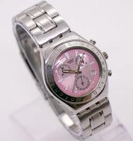 2003 Ciclamino Rosa YMS401 Swatch reloj | Swatch Ironía Chronograph