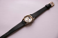 Classic Vintage Moonphase Watch | Silver-tone Ladies Quartz Wristwatch