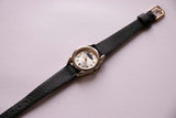 Klassiker Vintage Moonphase Uhr | Silberton-Damen Quarz Armbanduhr