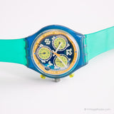 Vintage 1995 Swatch SCN404 Cool Pack reloj | EXTRAÑO Swatch Chrono