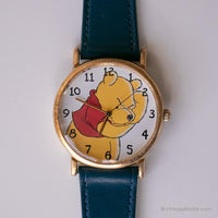 Jahrgang Winnie the Pooh Uhr von Timex | Blauer Riemen Disney Uhr