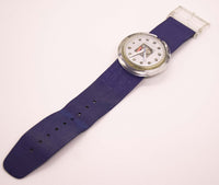 Populaire swatch Blue PWK144 légal | 1991 Pop vintage swatch Quartz suisse