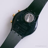 خمر 1991 Swatch SCN104 Timeless Zone Watch | 90s Swatch Chrono
