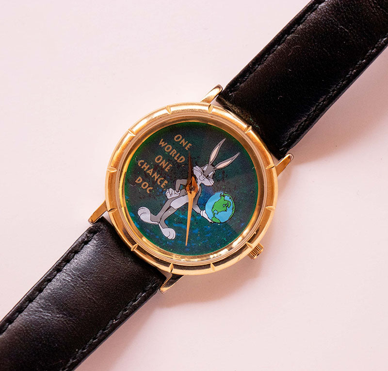 Vintage Bugs Bunny Watch with Diamond-shaped Crystal | 90s Quartz ...