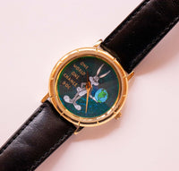 Vintage Bugs Bunny Watch with Diamond-shaped Crystal | 90s Quartz Watch