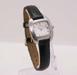 Silver-tone Square Fossil Date Watch for Women | Classic Vintage Fossil Watch