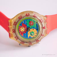 1994 Swatch SBK104 Lilibeth reloj | Vintage colorida Swatch Chrono