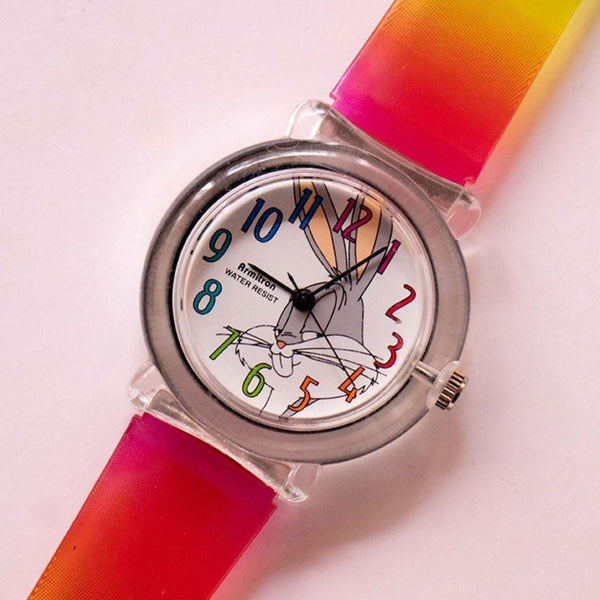 Armitron Bugs Bunny Arcoíris reloj | Antiguo Looney Tunes reloj