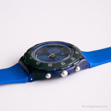 1997 Swatch SBS100 MAREGGIATA montre | Bleu vintage Swatch Aquachrono