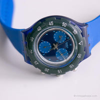 1997 Swatch SBS100 MAREGGIATA Watch | Vintage Blue Swatch Aquachrono