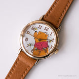 Vintage minuscule Winnie the Pooh montre Pour les dames | Ton d'or Timex montre