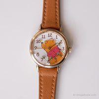 Vintage pequeño Winnie the Pooh reloj para damas | Tono dorado Timex reloj