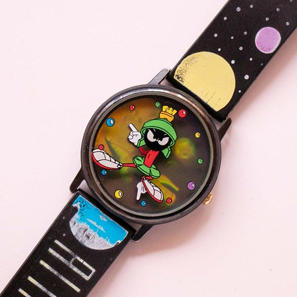 Seltener Marvin der Mars 3d Uhr | Jahrgang Looney Tunes Uhr