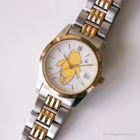Pooh clásico reloj por Timex | Dos tonos Disney Fecha reloj para damas