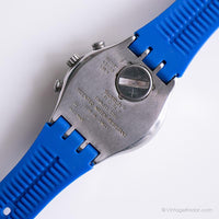 Vintage 1996 Swatch YCS401 Orologio agente segreto | Blu Swatch Chrono