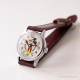Vintage Swiss-made Mickey Mouse Watch | Silver-tone Walt Disney Watch