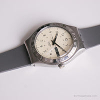 1996 Swatch Pergamen YGS708 montre | Ancien Swatch Date d'ironie montre