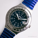 1993 Swatch Ygs400g happy Joe flip montre | 90S Ironie bleue grande Swatch
