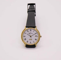 Charles Perrin Swiss gemacht Uhr Vintage | Klassisches Gold-Ton-Datum Uhr