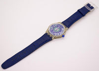 Tono de 1992 en azul SLK100 swatch reloj | Música vintage swatch reloj
